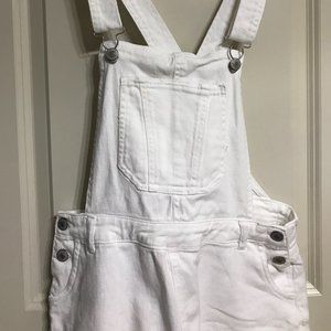 White Overall Dress